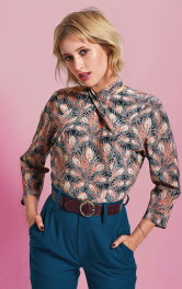 Женская винтажная блузка Burdastyle