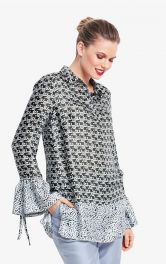 Жіноча блузка з оборками Burdastyle