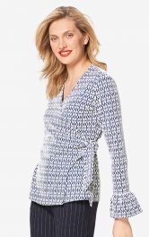 Жіночий пуловер з запахом Burdastyle