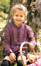 Дитяча блузка з пластроном Burdastyle