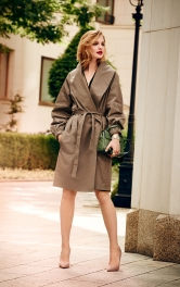 Женское пальто с шалевым воротником Burdastyle