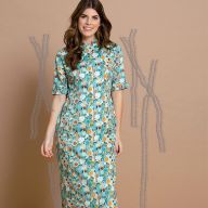 Сукня-футляр із квітковим принтом