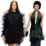 Як прикрасити пуловер пір'ям