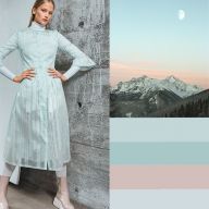 Одяг у ніжно-блакитних кольорах