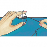 Повітряні петлі з ниток: два способи виконання
