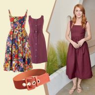 Теракотові сукні на літо