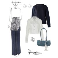 Модель місяця - спідниця-брюки: багатошаровість у стилі «нульових»