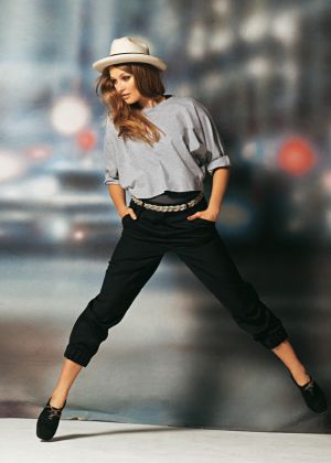 Брюки длиной 7/8 на эластичных манжетах