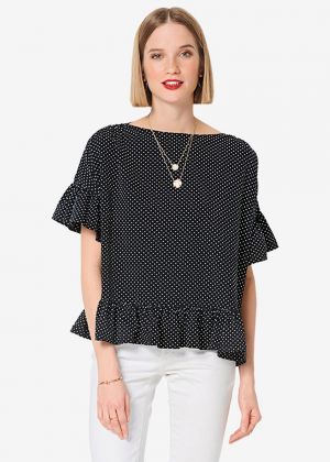 Топ oversize з оборками