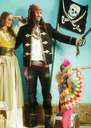 Костюм "Пират" - куртка, платок, шарф