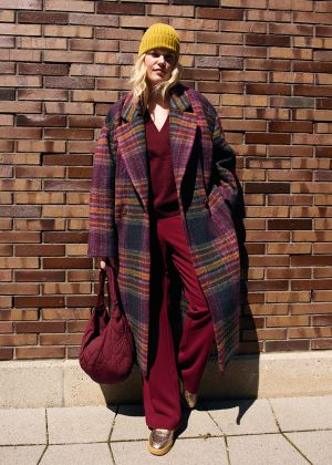 Пальто двобортне вільного крою