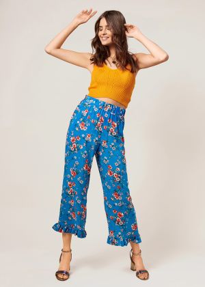 Кюлоти на еластичному поясі з оборками по низу