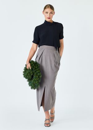 Юбка-тюльпан длины миди