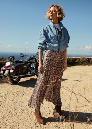 Спідниця максі з клинами годе