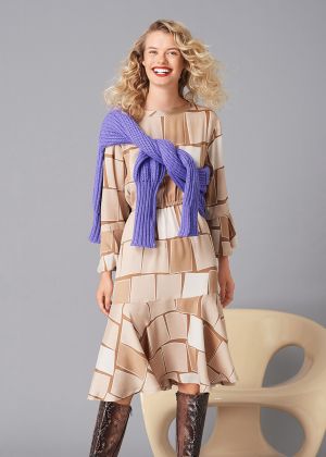 Сукня шовкова в стилі 80-х