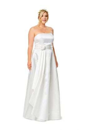 Платье-бюстье свадебное с пышной юбкой