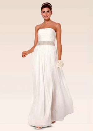 Платье-бюстье свадебное