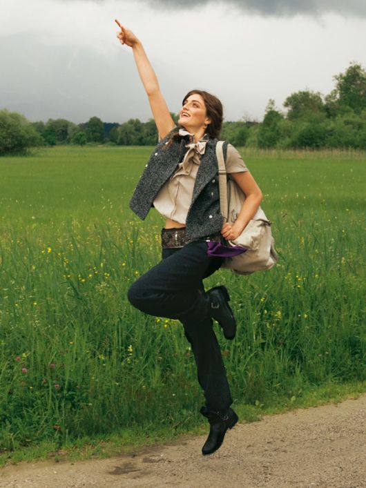 Двубортный жилет с воротником-стойкой