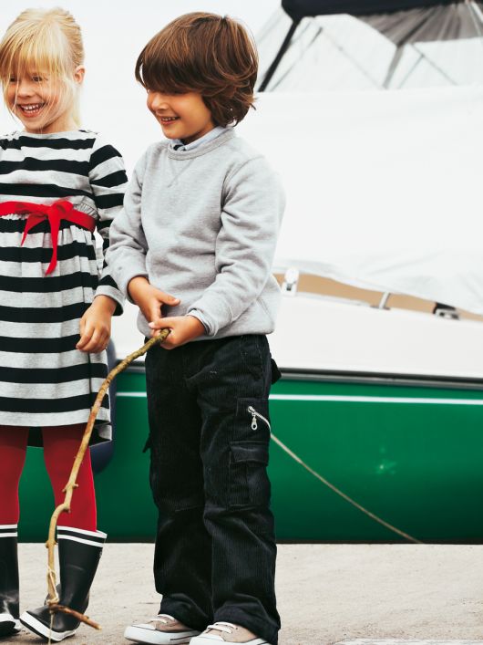 Брюки карго вельветовые