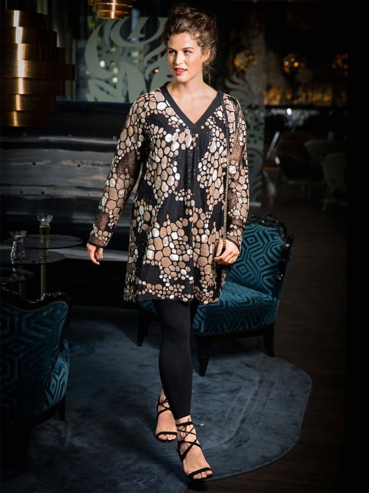 Туніка трикотажна розкльошеного крою