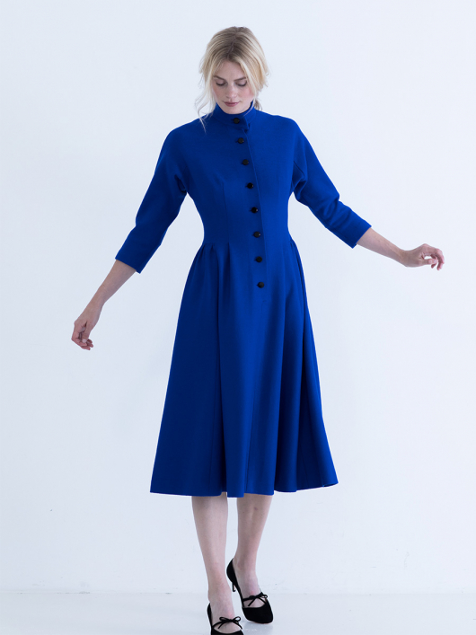 Сукня із застібкою поло з Burda 1955