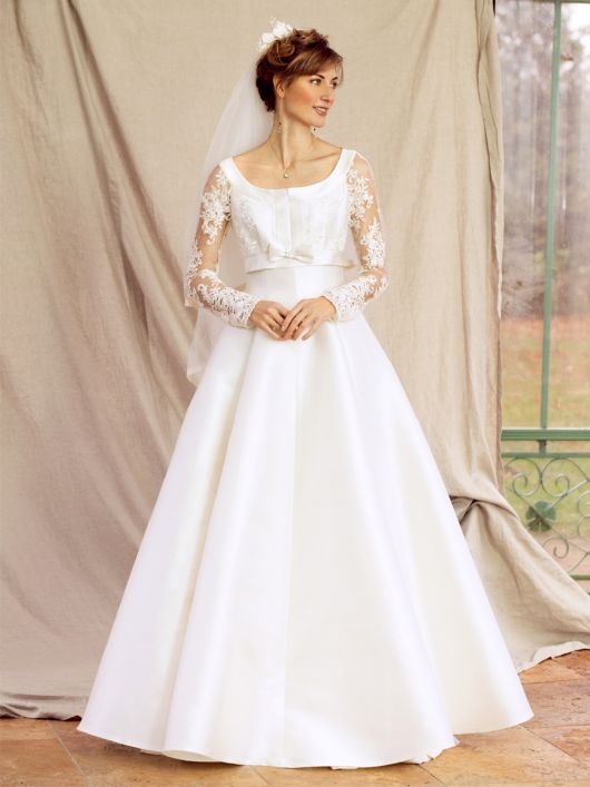 Платье свадебное из Burda Moden 5/1957