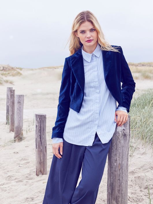 Блейзер-спенсер з оксамиту