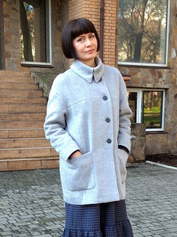 Тепле зимове півпальто
