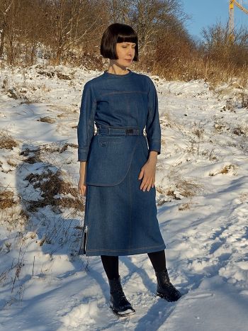 Джинсова сукня як у Fendi