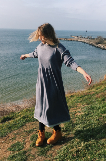 Тепла сукня OVERSIZE.