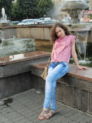 Блуза в горошок