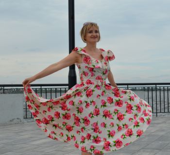 Сукня за мотивами 50-х