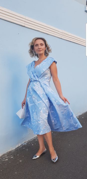 Сукня ретро на конкурс #Стань моделлю для новорічної обкладинки Burda Style