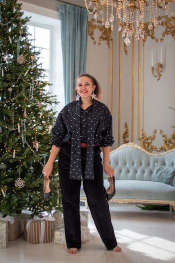 Блуза з бантом