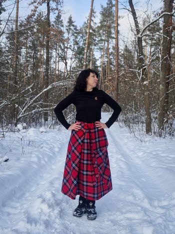 Спідниця в клітинку