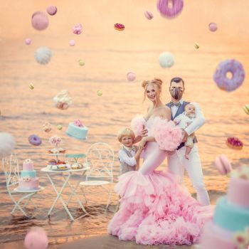 Зефірна сукня для солодких фотосесій