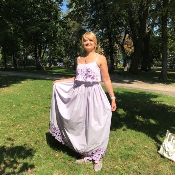 Сарафан (сукня максі з воланом на ліфі)