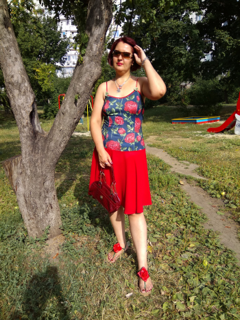 Сарафан "Леді in red"