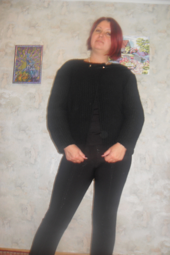 Чорний кардиган