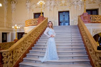 Одеський зимовий флешмоб "Вечірнє вбрання" Снігуронька