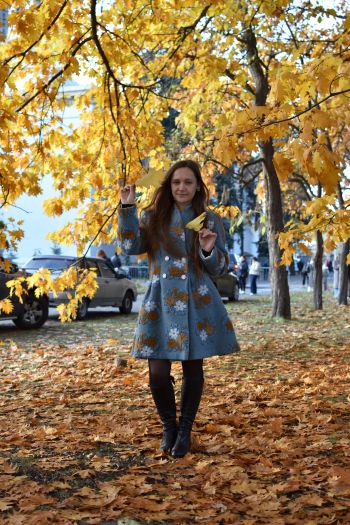 Пальто з шалевим воротником