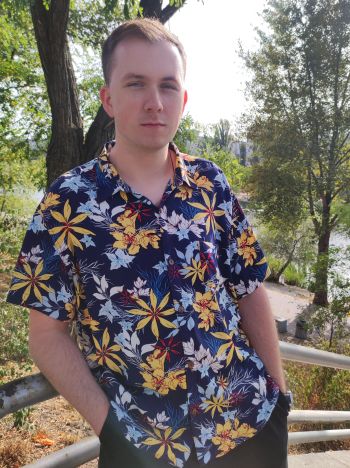 Чоловіча гавайка зі штапелю