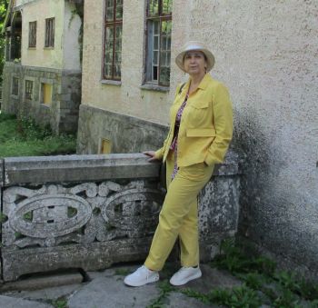 Жовтий бавовняний жакет