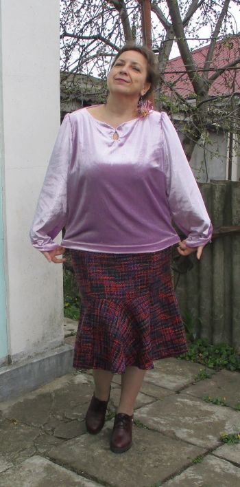 Оксамитова блузка