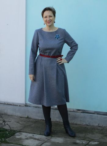 Сукня в "гусячі лапки"