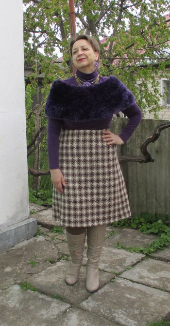 Спідниця з вигадливого твіду