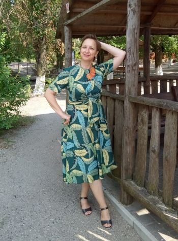 Сукня з відкритими пілочками "Теорія джунглів" ІІ
