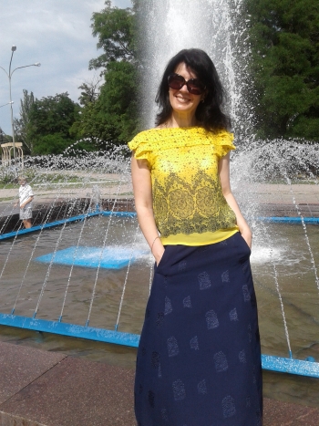 Топ з хустковим принтом
