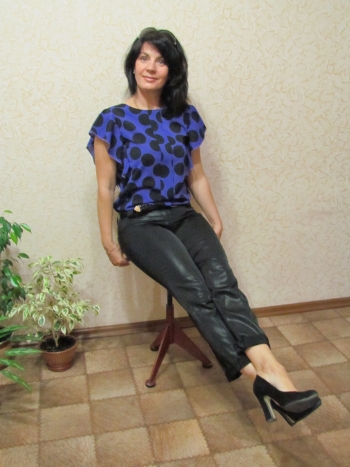Блуза в горохи