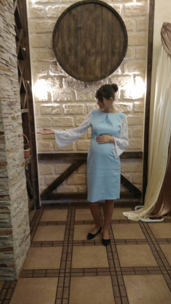 Сукня для вагітної перероблена із викрійки